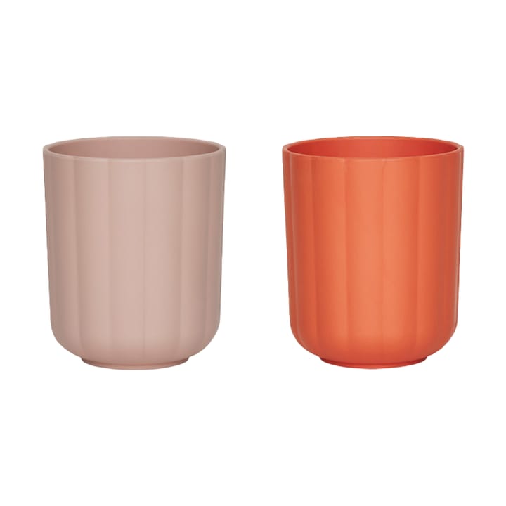 Pullo cup 2-pack, Rose-apricot OYOY