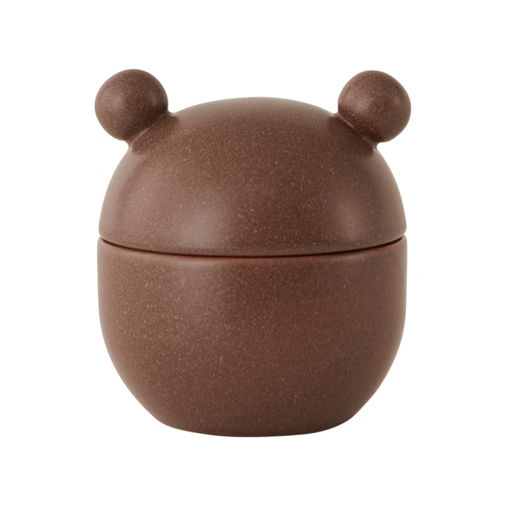 Saga Bonbonniere bowl with lid high Ø9 cm, chocolate OYOY