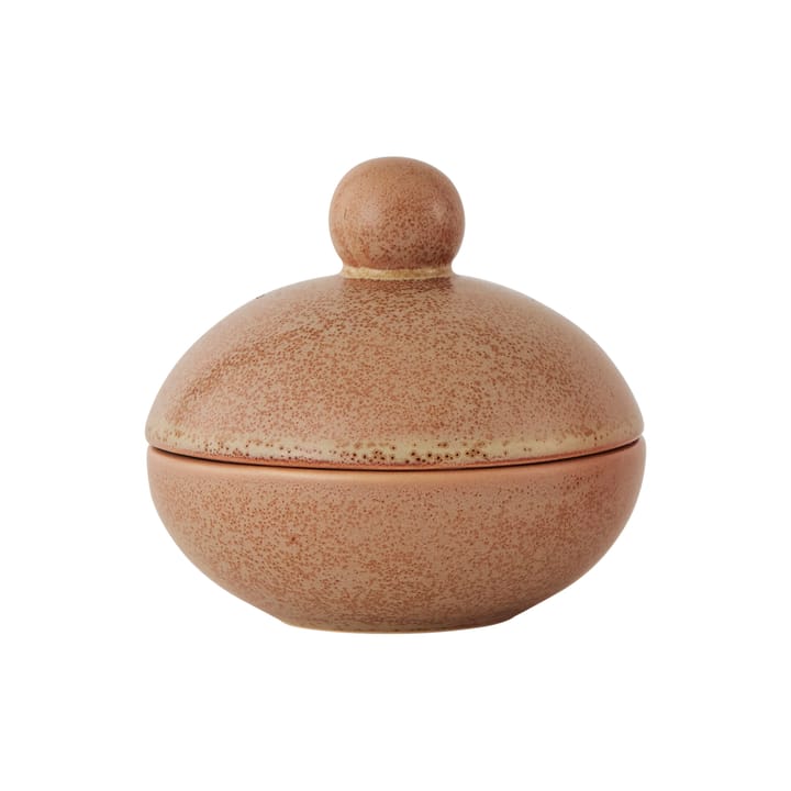 Saga Bonbonniere bowl with lid low Ø8 cm, Camel OYOY