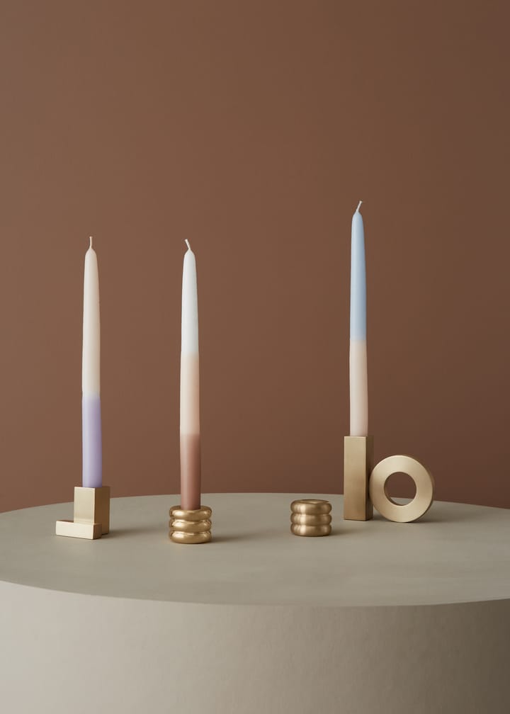 Savi candle sticks 3 cm, Brushed brass OYOY