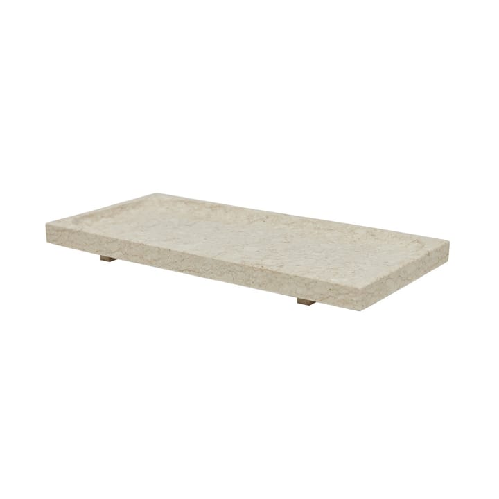 Savi marble tray 14x30 cm, Beige OYOY