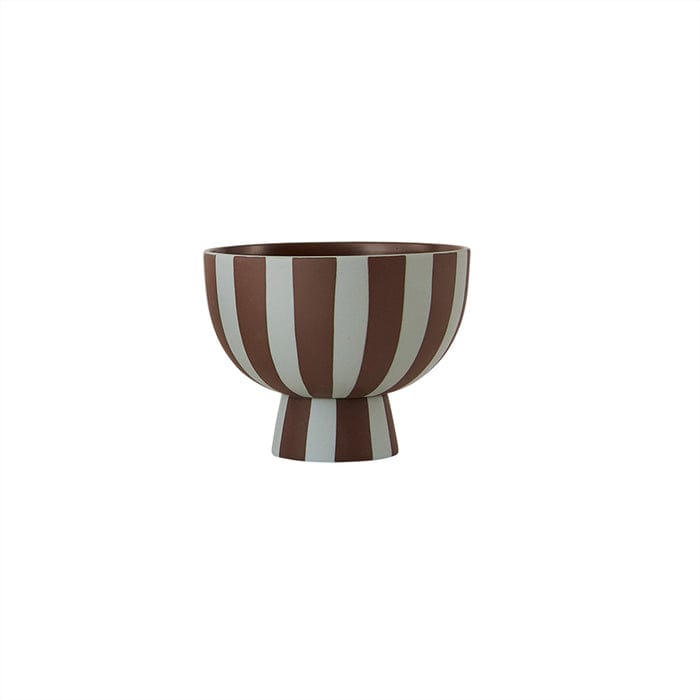 Toppu bowl mini Ø12.6 cm - Dusty blue-chocolate - OYOY