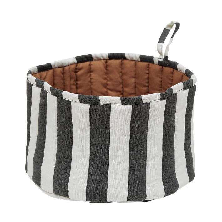 Toppu bread basket Ø24 cm - Black-white -taupe - OYOY