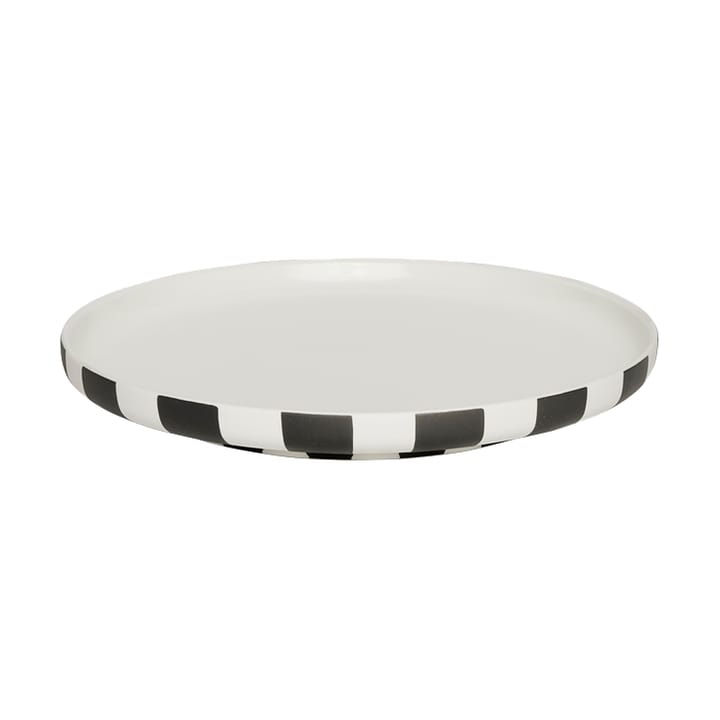 Toppu dinner plate Ø20 cm, Black and white OYOY