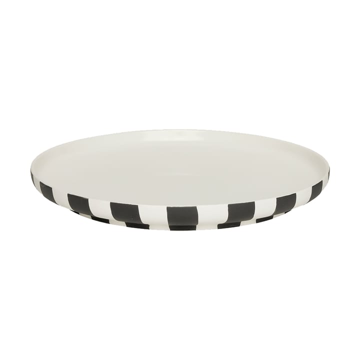 Toppu dinner plate Ø26.5 cm, Black-white OYOY