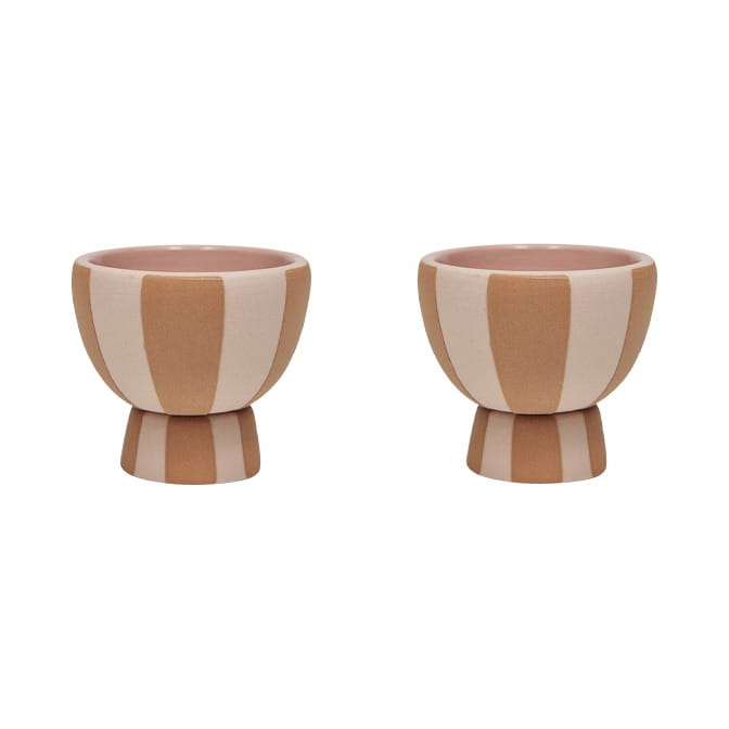 Toppu egg cup 2-pack - Caramel-rose - OYOY