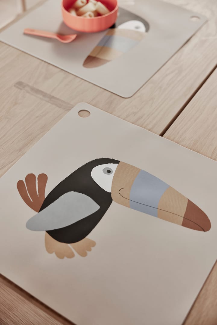 Toucan placemat, Clay OYOY