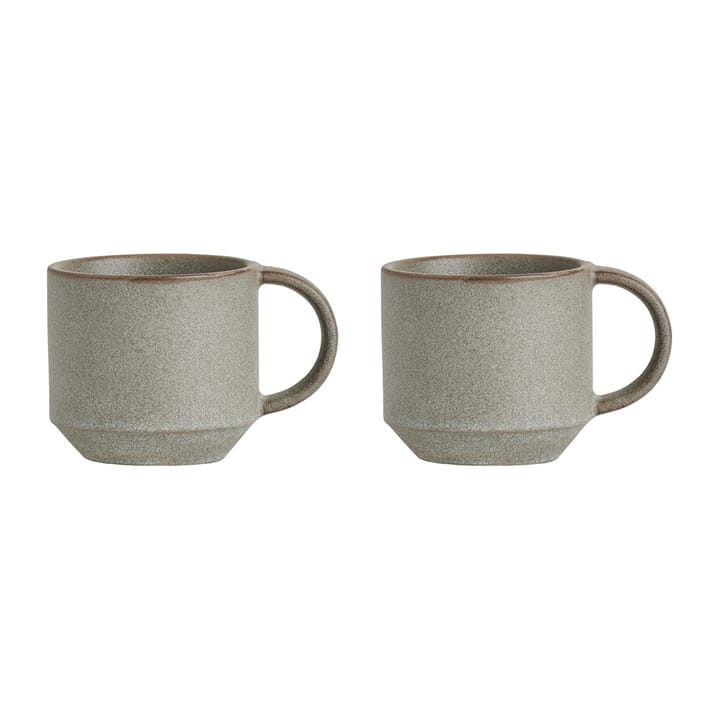 Yuka cup 2-pack, Stone (grey) OYOY