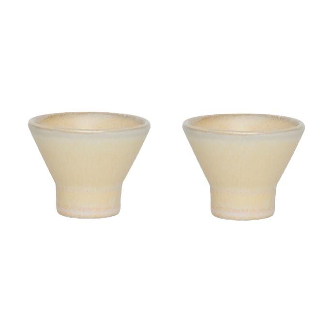 Yuka egg cup 2-pack, Butter OYOY