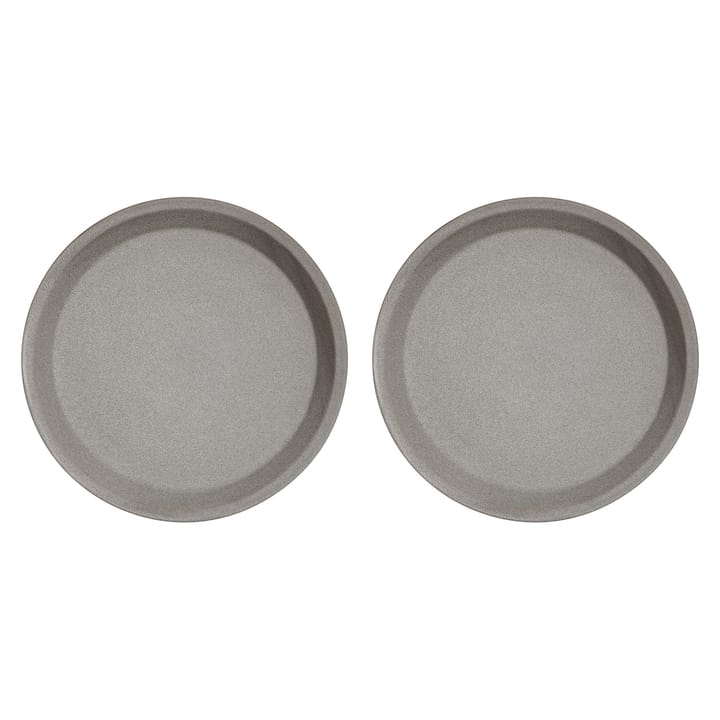 Yuka lunch plate Ø22 cm 2-pack, Stone (grey) OYOY