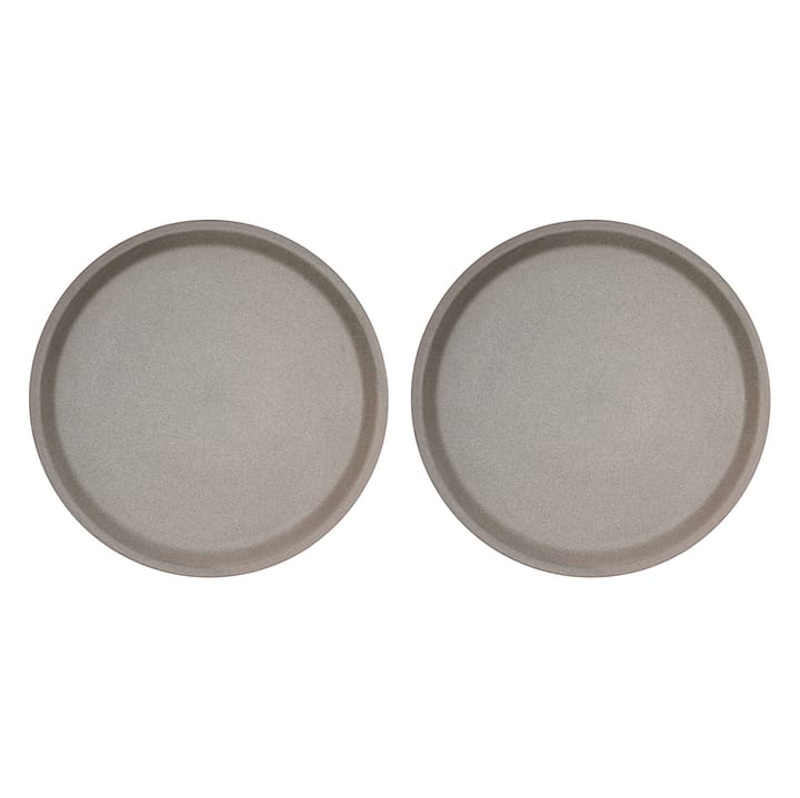 Yuka plate Ø27 cm 2-pack, Stone (grey) OYOY