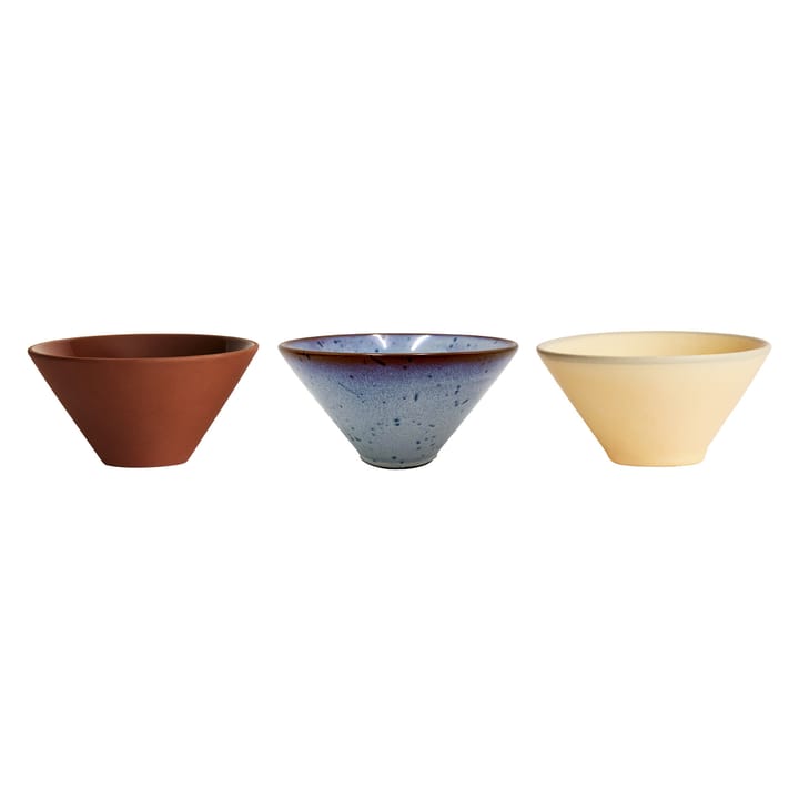 Yuka serving bowl Ø11 cm 3-pack - Multi - OYOY