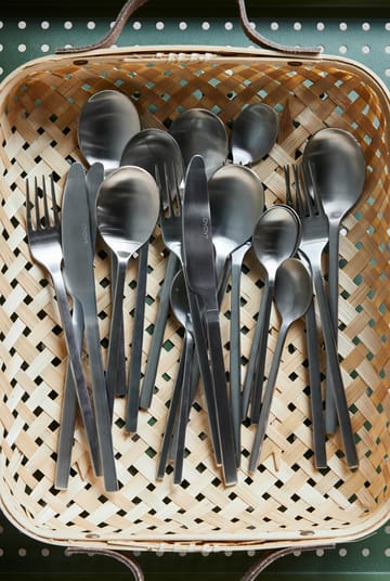 Yuka Spoon 4-Pack - Brushed Steel - OYOY