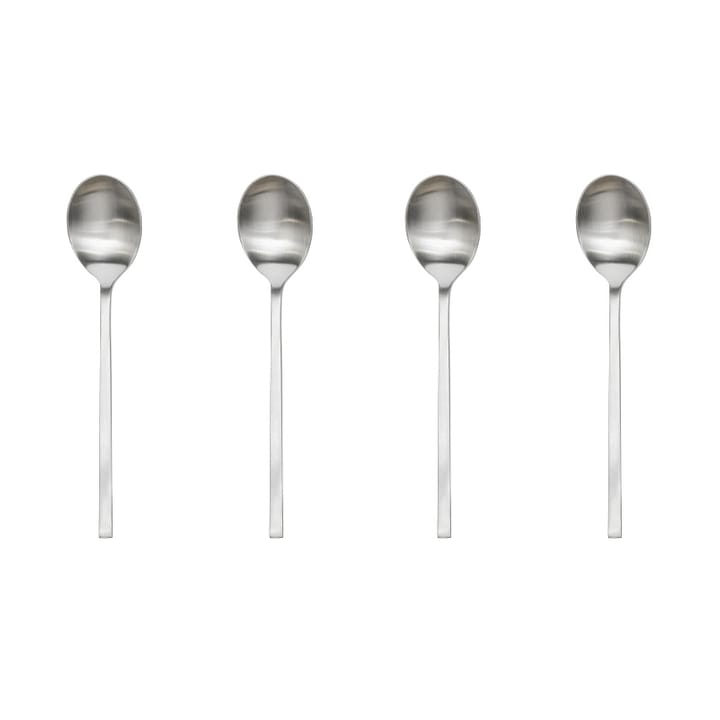 Yuka teaspoon 4-pack - Brushed Steel - OYOY