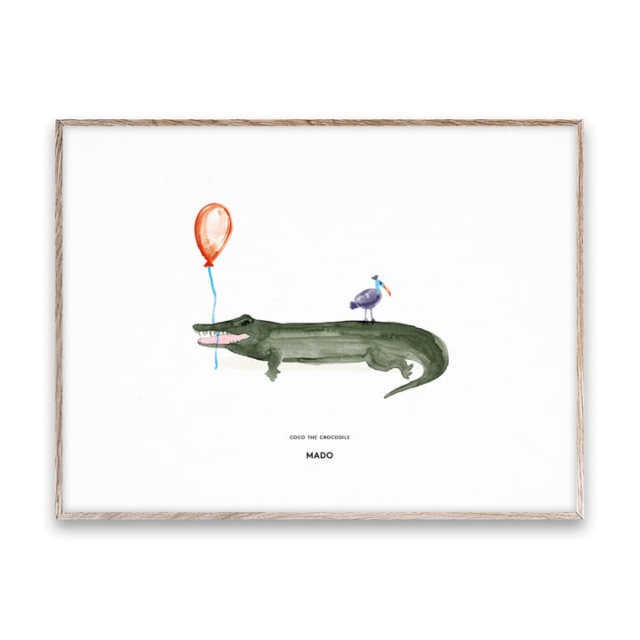 Coco the Crocodile poster - 30x40 cm - Paper Collective