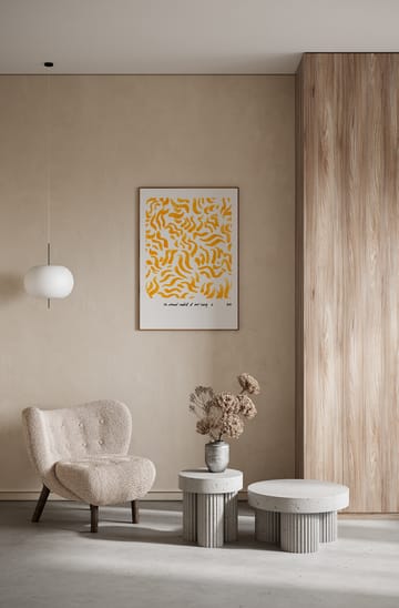 Comfort - Yellow poster - 50x70 cm - Paper Collective