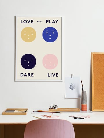 Four Feelings poster - 50x70 cm - Paper Collective