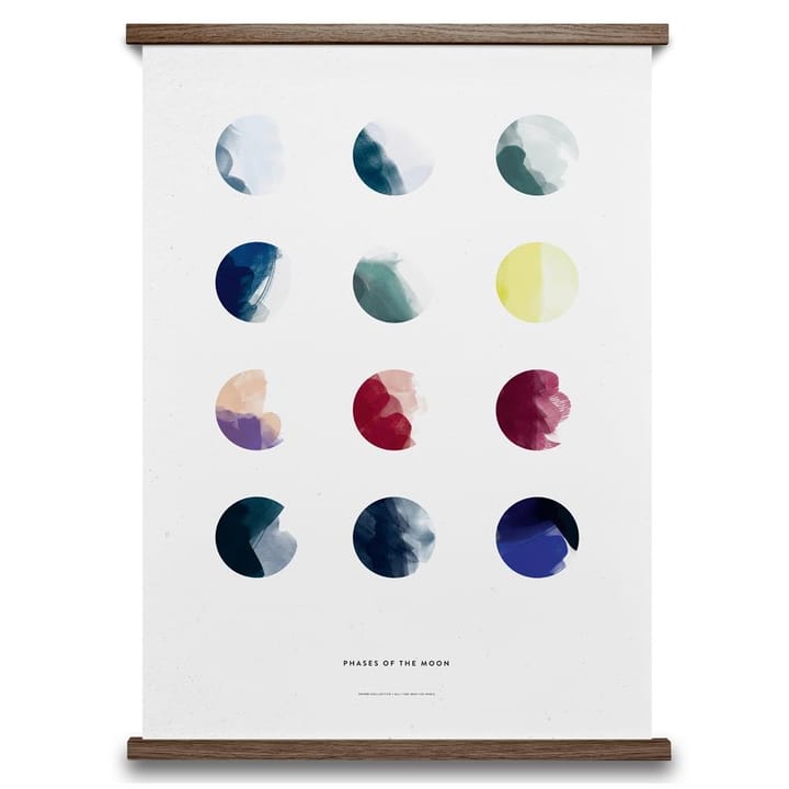 Moon phases poster, 50x70 cm Paper Collective