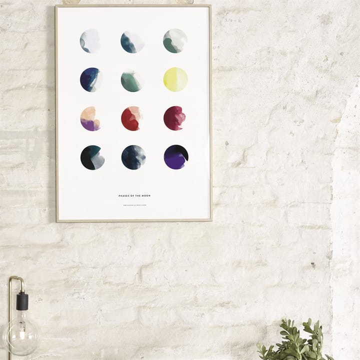 Moon phases poster, 50x70 cm Paper Collective