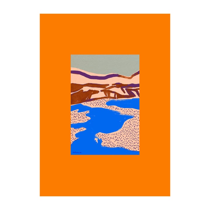 Orange Landscape poster, 30x40 cm Paper Collective