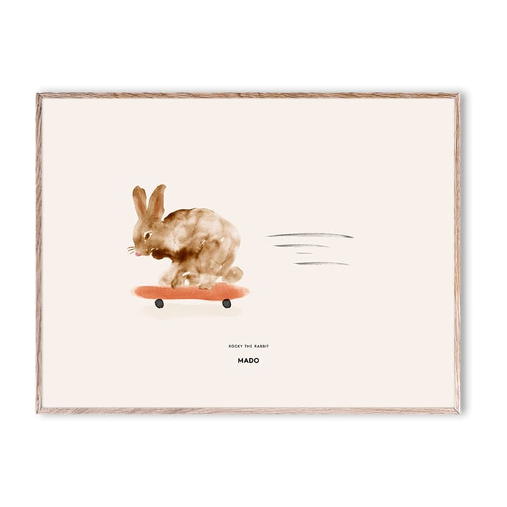 Rocky the Rabbit poster, 30x40 cm Paper Collective