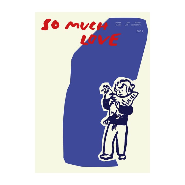 So Much Love Chicken poster - 30x40 cm - Paper Collective