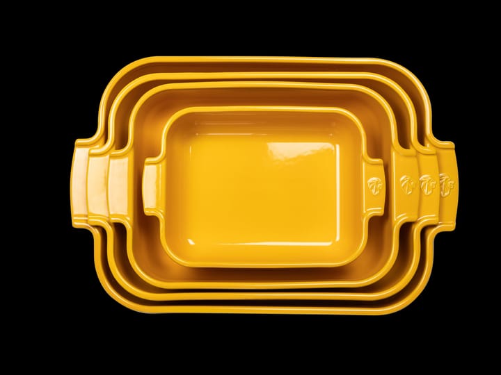 Appolia ceramic dish 29.5x36 cm, Saffron yellow Peugeot