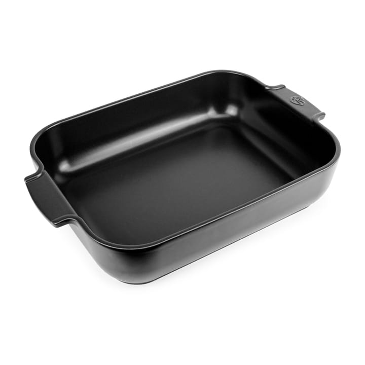 Appolia ceramic dish 40x27 cm, Satin black Peugeot