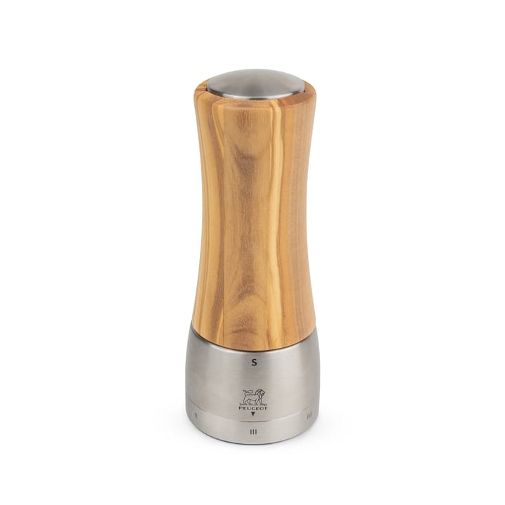 Madras salt mill 16 cm - olive wood-stainless steel - Peugeot