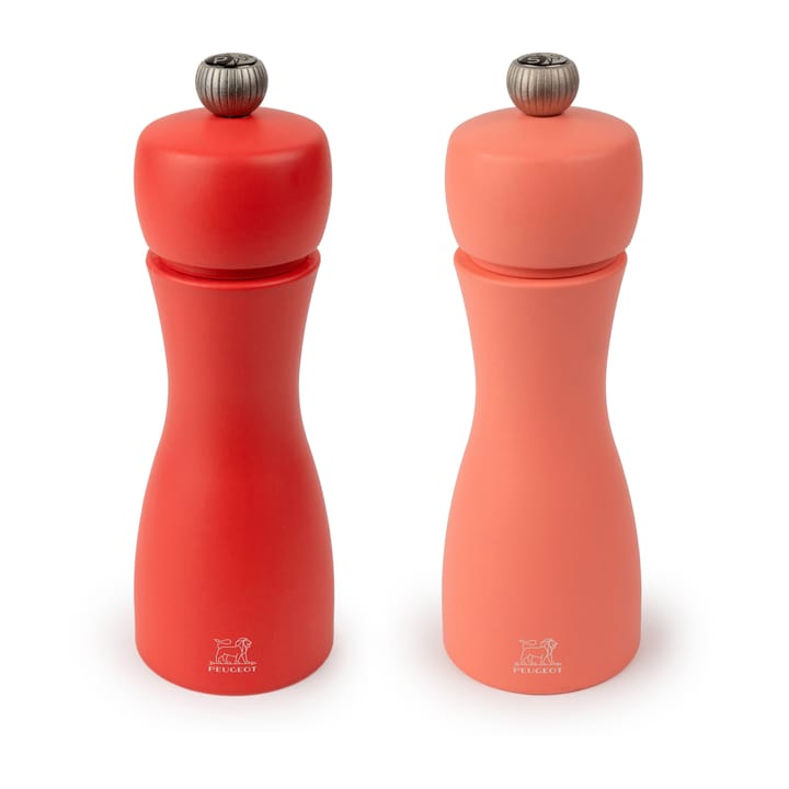 Tahiti set Fire salt- and pepper mill 15 cm - Bricks & flame - Peugeot