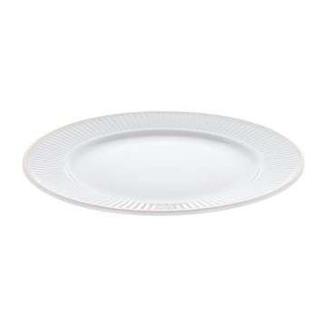 Plissé plate with gold edge Ø28 cm - White - Pillivuyt