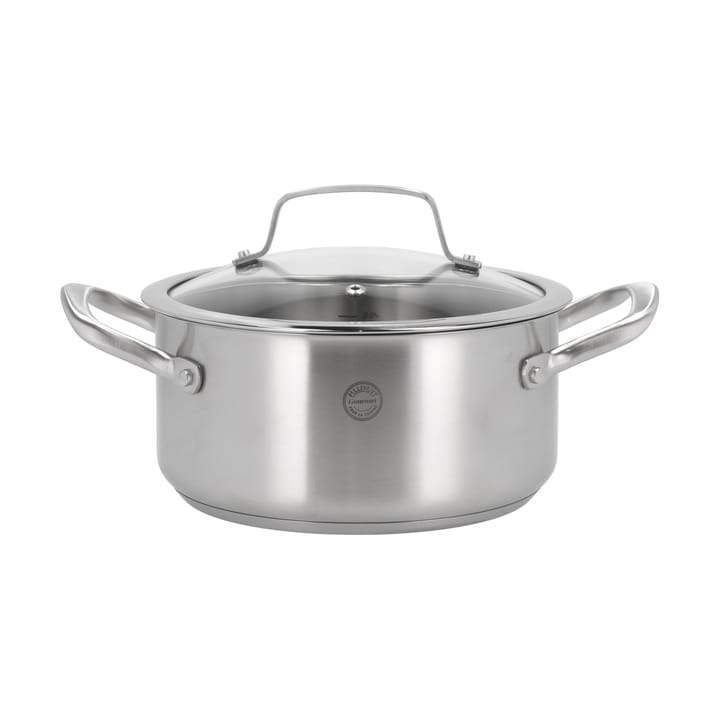 Roya pot with glass lid 3 l, Stainless steel Pillivuyt