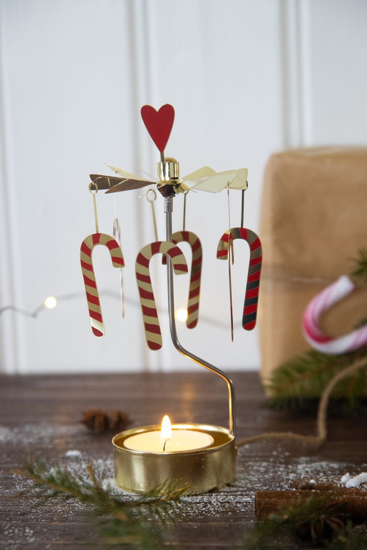 Angel chime candy cane, Gold Pluto Design