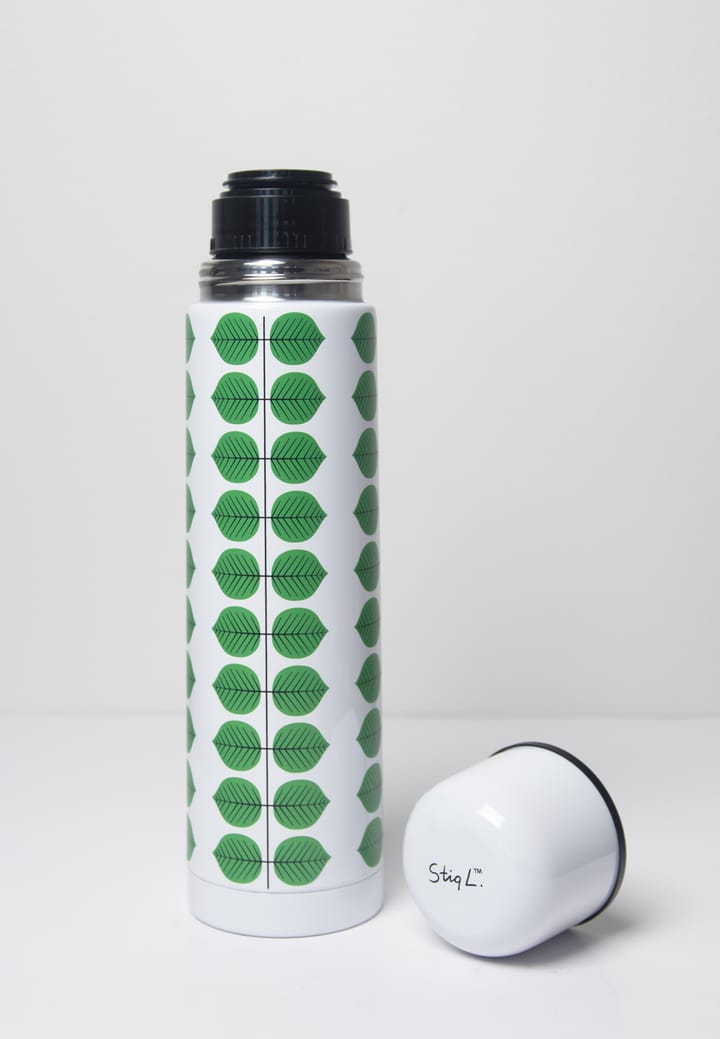 Berså thermos 0.75l, White-green Pluto Design