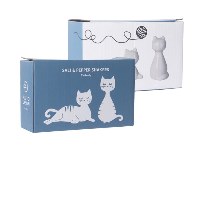 Cat salt & pepper mills, White Pluto Design