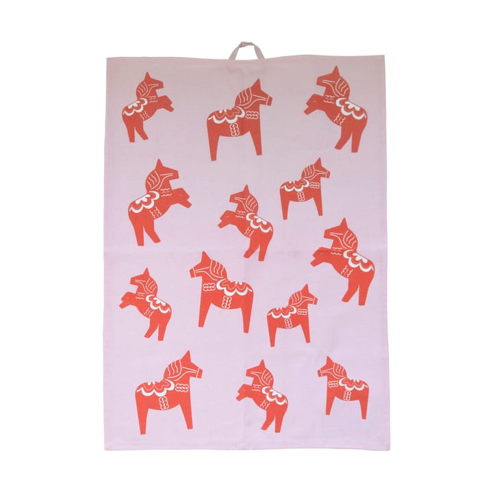 Dalahäst kitchen towel 50x70 cm, Pink-red Pluto Design