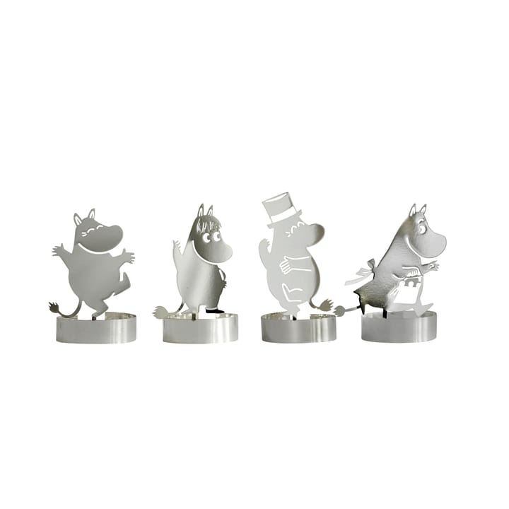 Moomin candle decoration, silver Pluto Design