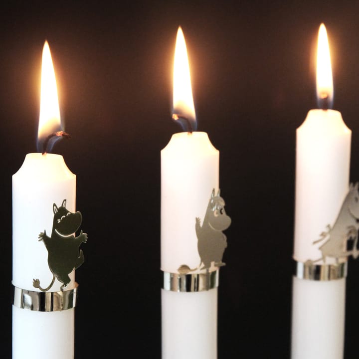 Moomin candle decoration, silver Pluto Design