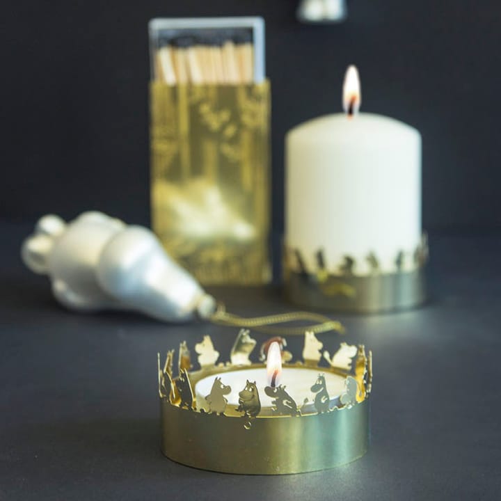 Moomin etsad candle holder, Gold Pluto Design