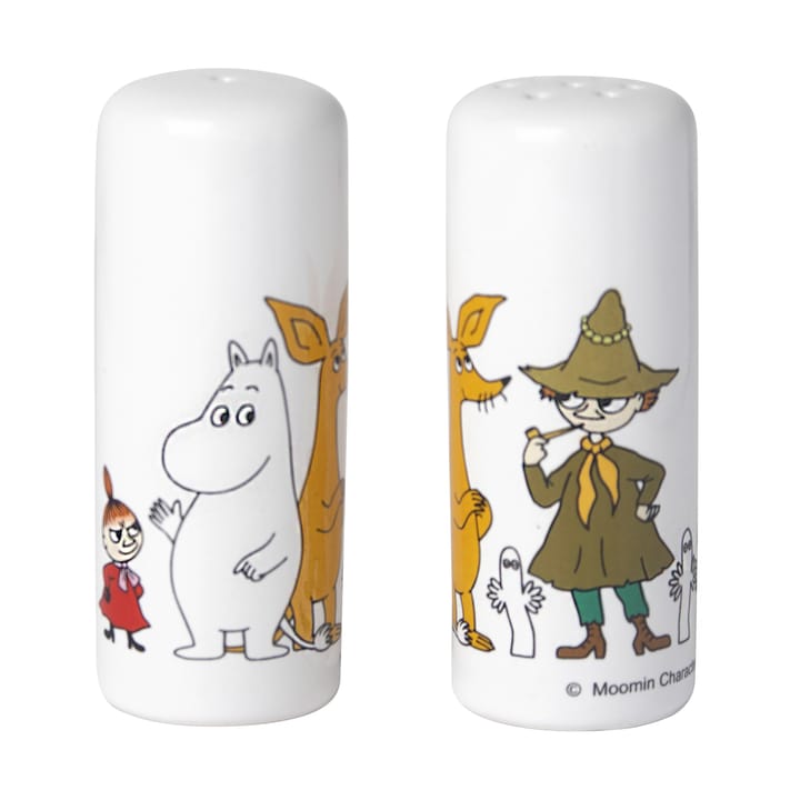 Moomin friends salt & pepper mills, White-multi Pluto Design