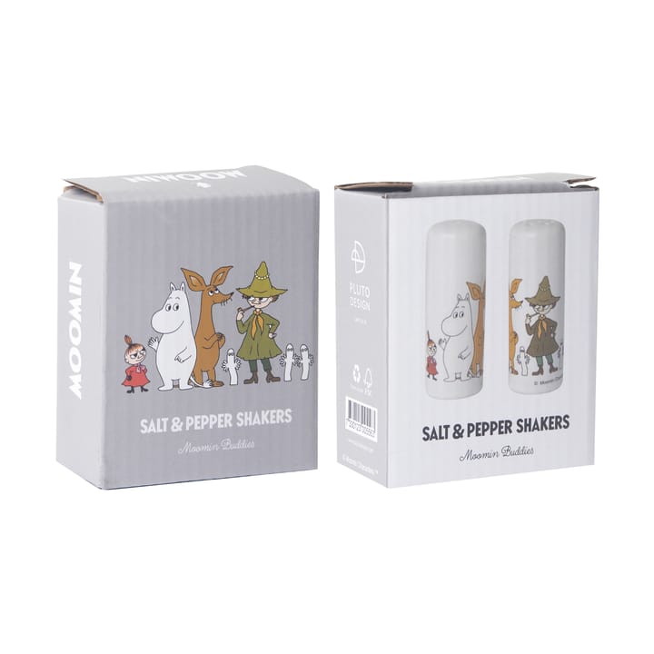 Moomin friends salt & pepper mills, White-multi Pluto Design