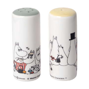 Moomin love salt & pepper shaker - White-multi - Pluto Design