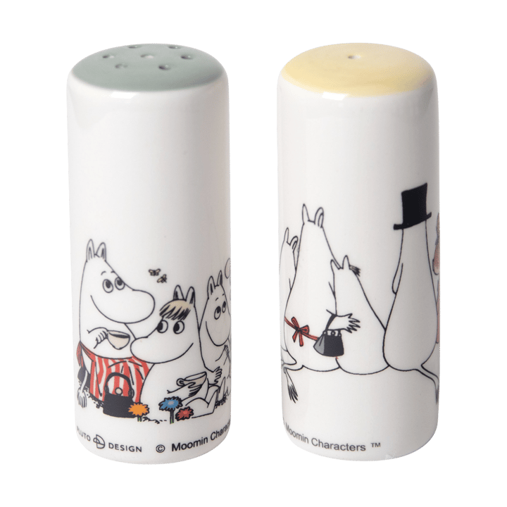 Moomin love salt & pepper shaker - White-multi - Pluto Design