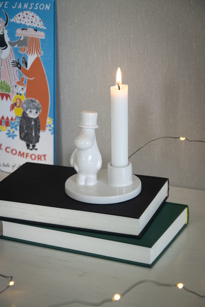 Moomin pappa candle sticks ceramic, White Pluto Design