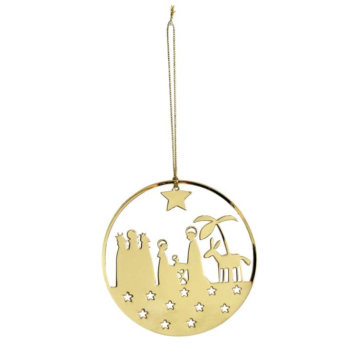 Pluto Christmas decoration in metal, crib, gold-coloured Pluto Design