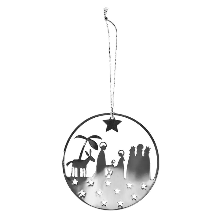 Pluto Christmas decoration in metal, crib, silver-coloured Pluto Design