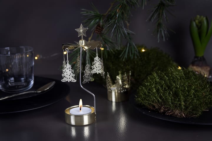 Rotary candleholder Christmas, Christmas tree Pluto Design