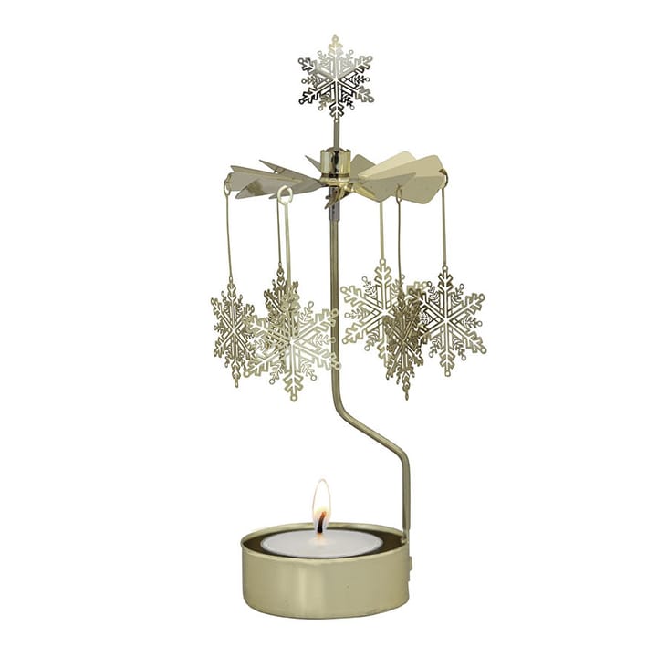 Snöstar Rotary candle holder, Gold Pluto Design