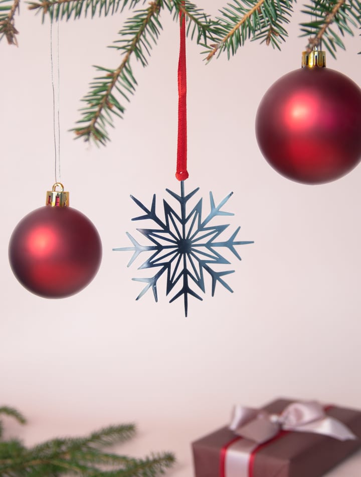 Snow star hanging decoration, Silver Pluto Design