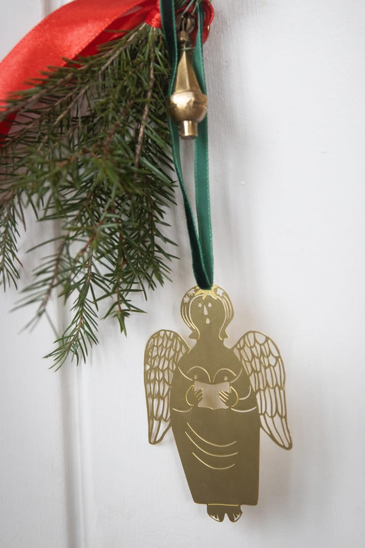 Stig L Gingerbread Angel Christmas tree decoration, Gold Pluto Design